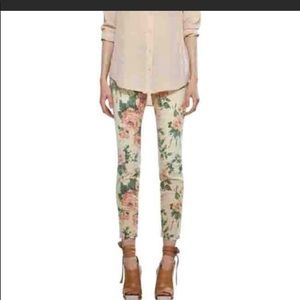 CURRENT/ELLIOT The Stiletto Haystack Floral Jeans
